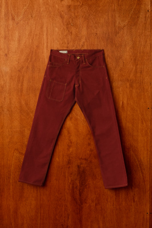Bison Cut Jeans (Oxblood)